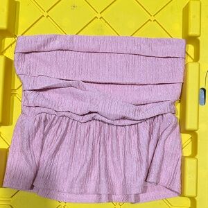 SHEIN Pink Off-Shoulder Crop Top